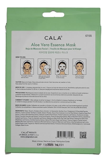 Cala - Aloe Vera Essence Facial Mask