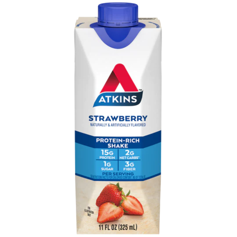 Atkins - Strawberry Shake - 4 Packs X 3