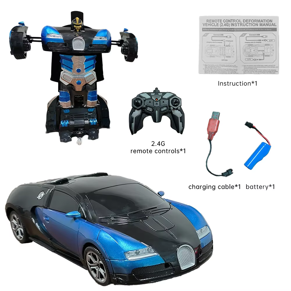 RC Transformation Bugatti Car