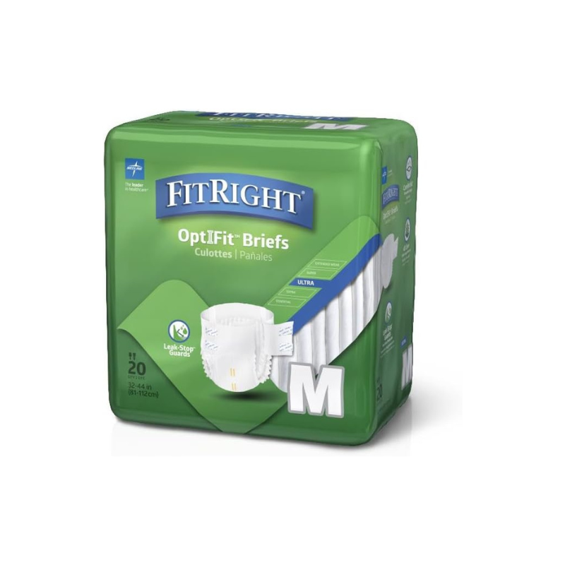 FitRight - OptiFit Extra+ Disposable Briefs (M-4 Packs 20)