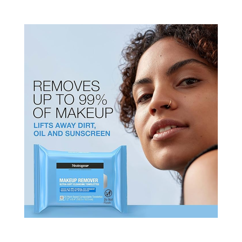 Neutrogena - Makeup Remover Wipes, Daily Facial Cleanser Towelettes