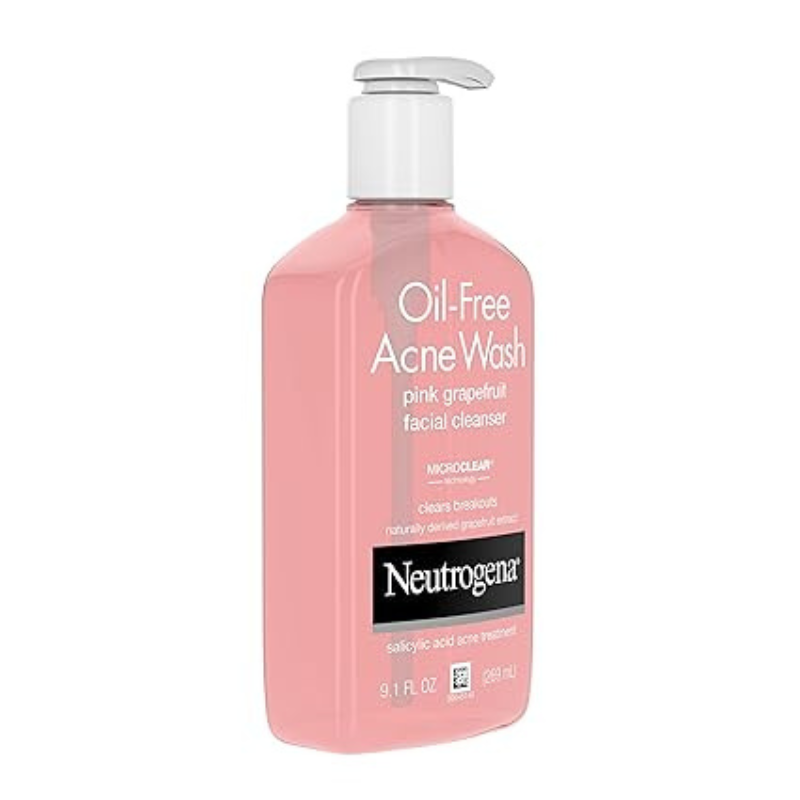 Neutrogena - Oil-Free Salicylic Acid Pink Grapefruit Pore Cleansing Acne Wash and Facial Cleanser with Vitamin C