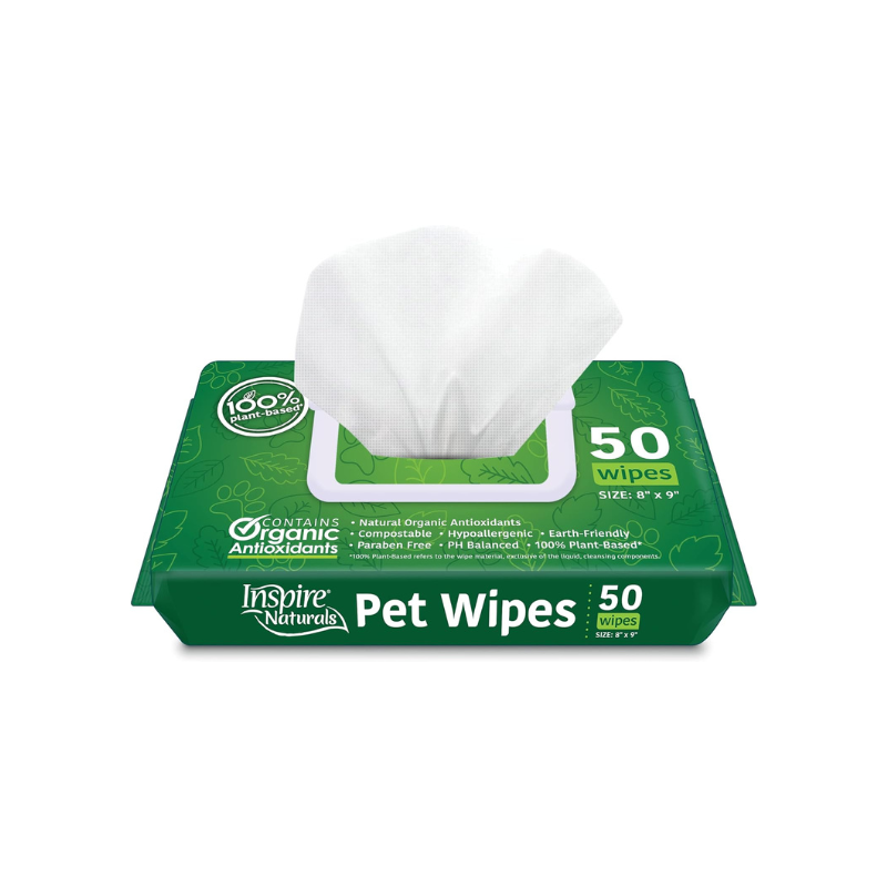 Inspire - Naturals Pet Wipes (50ct - 1 Pack)