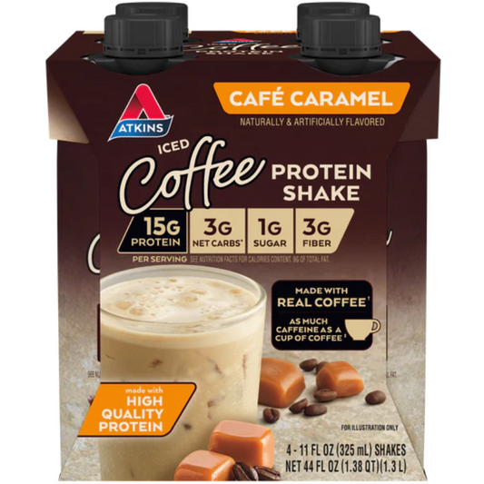 Atkins Café Caramel Shakes - 4 Packs