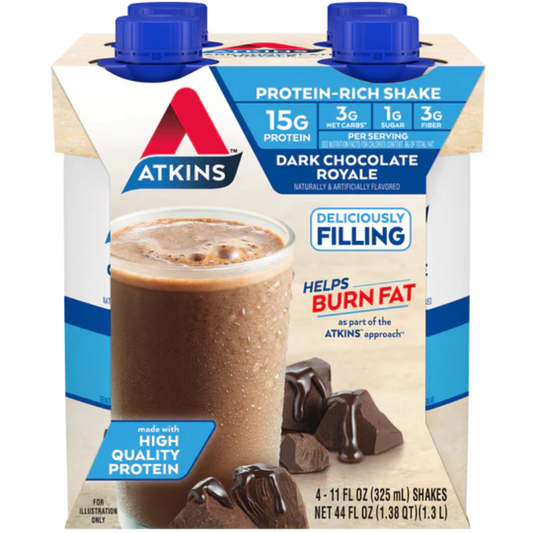 Atkins - Dark Chocolate Royale Shake - 4 Packs