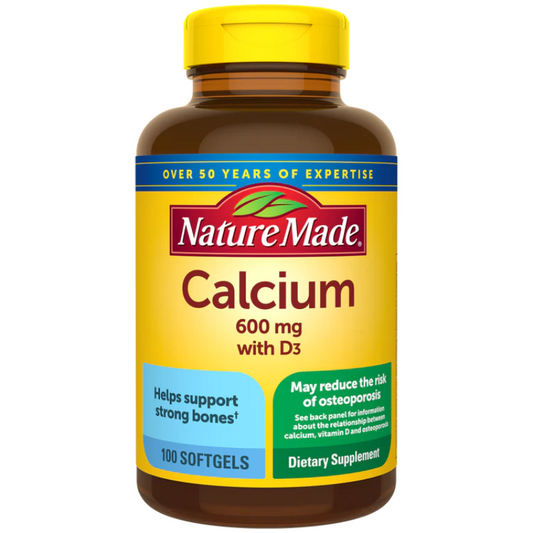 Nature Made - Calcium 600 mg with Vitamin D3