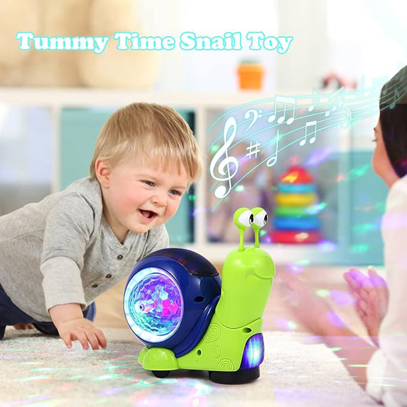 3D Projection Light Crawling Snail Toy